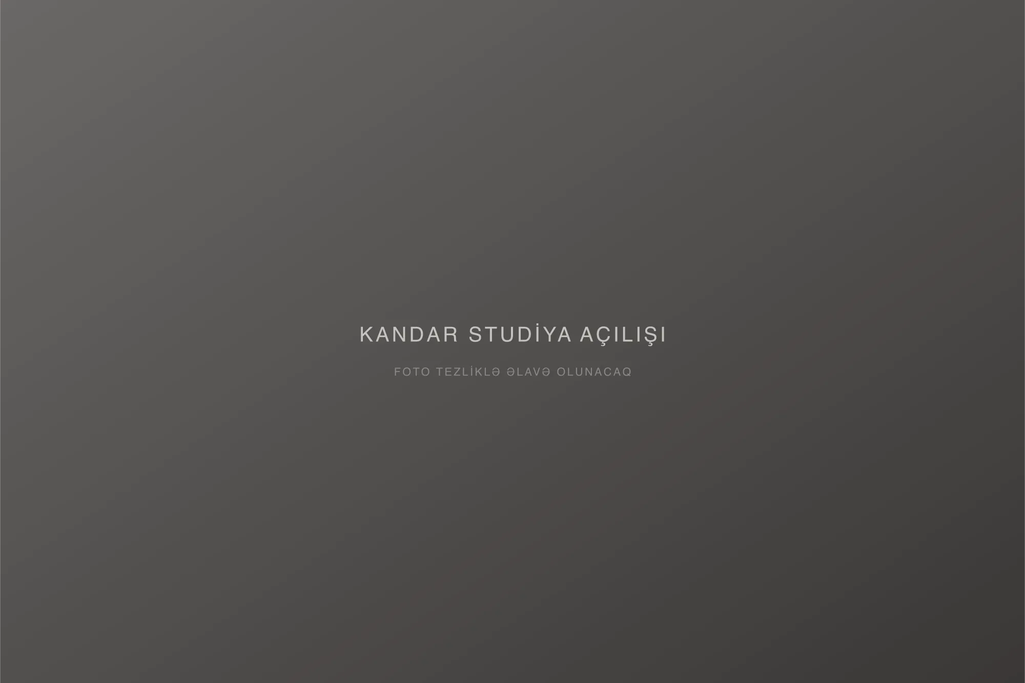 Kandar Studiya Açılışı